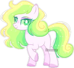 Size: 2510x2310 | Tagged: safe, artist:kurosawakuro, derpibooru import, oc, earth pony, pony, base used, colored pupils, female, offspring, one hoof raised, parent:pistachio, parent:rarity, parents:raristachio, simple background, transparent background