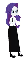 Size: 288x616 | Tagged: safe, artist:starman1999, derpibooru import, rarity, equestria girls, base used, business suit, clothes, crossed arms, female, long skirt, necktie, skirt, solo