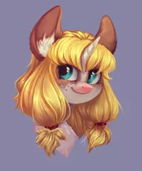Size: 2500x3000 | Tagged: safe, artist:thewickedvix, derpibooru import, oc, oc:syl, unofficial characters only, pony, unicorn, bust, female, mare, portrait, simple background, solo