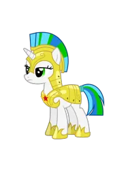 Size: 2100x2800 | Tagged: safe, artist:skybright, derpibooru import, oc, oc:cyanine willow, pony, unicorn, armor, female, green eyes, royal guard, solo, stand