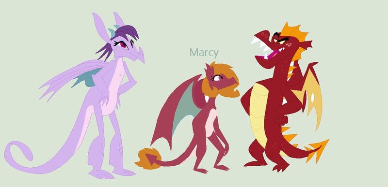 Size: 1024x495 | Tagged: artist:aquadusk, base used, derpibooru import, dragon, dragoness, female, garbinence, garble, gray background, male, oc, oc:marcy, offspring, parent:garble, parent:prominence, parents:garbinence, prominence, safe, shipping, simple background, straight