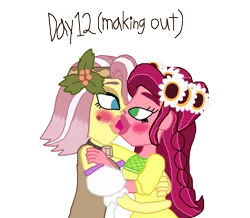 Size: 958x834 | Tagged: suggestive, artist:ktd1993, derpibooru import, gloriosa daisy, vignette valencia, equestria girls, female, gloriette, kissing, lesbian, making out, shipping, sticking tongue out