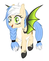 Size: 2583x3199 | Tagged: safe, artist:rioshi, artist:shosha, artist:starshade, derpibooru import, oc, oc:reka wave, unofficial characters only, bat pony, pony, bat pony oc, bat wings, female, mare, simple background, solo, white background, wings