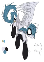 Size: 985x1385 | Tagged: safe, artist:didun850, derpibooru import, oc, oc:jumping jack, unofficial characters only, pegasus, pony, flying, hair over one eye, messy mane, pegasus oc, reference sheet, solo, wings