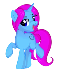 Size: 611x750 | Tagged: safe, artist:peachesandcreamated, derpibooru import, oc, oc:painted melody, unofficial characters only, pony, unicorn, female, horn, mare, open mouth, raised hoof, simple background, solo, transparent background, unicorn oc