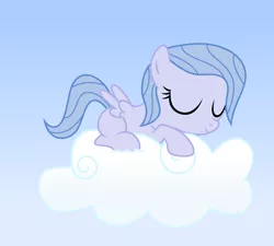 Size: 5000x4500 | Tagged: safe, artist:northernthestar, derpibooru import, oc, oc:adryna, pegasus, pony, absurd resolution, cloud, female, filly, offspring, parent:flitter, parent:oc:northern star, parents:canon x oc, prone, sleeping, solo