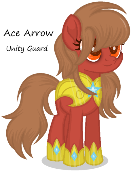 Size: 784x1019 | Tagged: safe, artist:razorbladetheunicron, derpibooru import, oc, oc:ace arrow, unofficial characters only, earth pony, pony, lateverse, alternate universe, armor, bags under eyes, base used, female, mare, royal guard, royal guard armor, shading, simple background, solo, transparent background