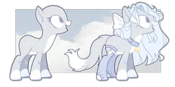 Size: 1024x511 | Tagged: safe, artist:chococolte, derpibooru import, oc, unofficial characters only, earth pony, pony, bald, bell, bell collar, bow, collar, female, hair bow, mare, simple background, solo, transparent background