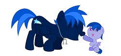 Size: 6500x3000 | Tagged: safe, artist:northernthestar, derpibooru import, oc, oc:northern star, oc:turbo, unofficial characters only, pegasus, pony, absurd resolution, baby, baby pony, colt, father and child, father and son, male, offspring, parent:flitter, parent:oc:northern star, parents:canon x oc, simple background, stallion, transparent background