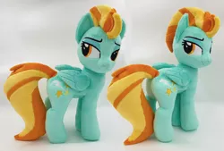 Size: 3968x2688 | Tagged: safe, artist:epicrainbowcrafts, derpibooru import, lightning dust, pony, irl, looking back, photo, plushie, smug, solo