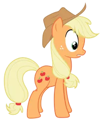 Size: 7911x9489 | Tagged: safe, artist:midwestbrony, derpibooru import, applejack, earth pony, pony, absurd resolution, freckles, hat, simple background, solo, transparent background, vector