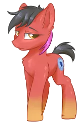 Size: 800x1200 | Tagged: safe, artist:ravistdash, derpibooru import, oc, oc:gallant valor, unofficial characters only, earth pony, pony, 2020 community collab, derpibooru community collaboration, looking at you, male, simple background, solo, transparent background