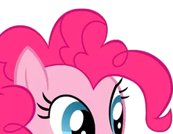 Size: 553x428 | Tagged: safe, artist:camtwosix, derpibooru import, pinkie pie, earth pony, pony, female, lurking, mare, puppet rig, scared, simple background, solo, soon, transparent background, vector
