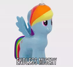 Size: 632x581 | Tagged: safe, derpibooru import, official, rainbow dash, beta, christmas ornament, decoration, kill it with fire, meme, simple background, text, tubby wubby pony waifu, wat, what has science done, white background