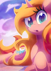 Size: 750x1050 | Tagged: safe, artist:dawnfire, derpibooru import, oc, oc:dreamy sweet, unofficial characters only, pony, unicorn, prone, solo