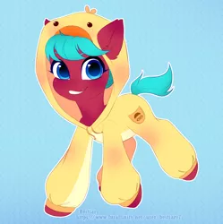 Size: 2844x2856 | Tagged: safe, artist:bestiary, artist:bestiary7, artist:oc:windsweeper, derpibooru import, oc, oc:only, oc:windsweeper, earth pony, clothes, costume, cutie mark, cutiemark stitching, female, kigurumi, short mane, short tail, simple background