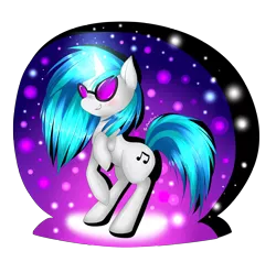 Size: 3490x3328 | Tagged: safe, artist:vardastouch, derpibooru import, vinyl scratch, pony, glasses, solo