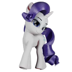 Size: 1300x1300 | Tagged: source needed, safe, derpibooru import, rarity, pony, unicorn, /mlp/, 3d, 3d model, blender, cycles, cycles render, model:djthed, simple background, solo, transparent background