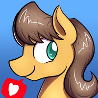 Size: 200x200 | Tagged: artist needed, safe, derpibooru import, caramel, earth pony, pony, ask, bust, gradient background, male, smiling, solo, stallion, tumblr