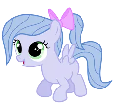 Size: 5000x4500 | Tagged: safe, artist:northernthestar, derpibooru import, oc, oc:adryna, pegasus, pony, absurd resolution, bow, female, filly, hair bow, offspring, parent:flitter, parent:oc:northern star, parents:canon x oc, simple background, solo, transparent background