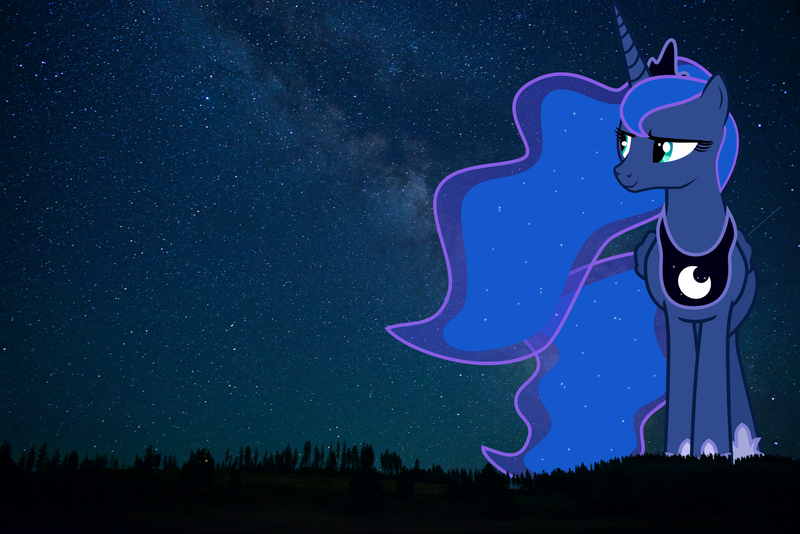 Size: 3840x2563 | Tagged: safe, artist:sakatagintoki117, derpibooru import, princess luna, alicorn, pony, female, giant pony, giantess, highrise ponies, irl, macro, mega luna, night, photo, ponies in real life