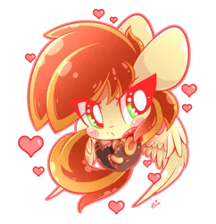 Size: 814x840 | Tagged: safe, artist:hungrysohma, derpibooru import, oc, oc:bracer, pegasus, pony, blushing, chibi, clothes, cute, female, grumpy, heart, simple background, transparent background