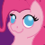 Size: 50x50 | Tagged: safe, artist:auroraswirls, derpibooru import, pinkie pie, earth pony, pony, :p, animated, base used, blinking, blushing, bust, eyes closed, female, gif, mare, picture for breezies, pixel art, smiling, solo, tongue out