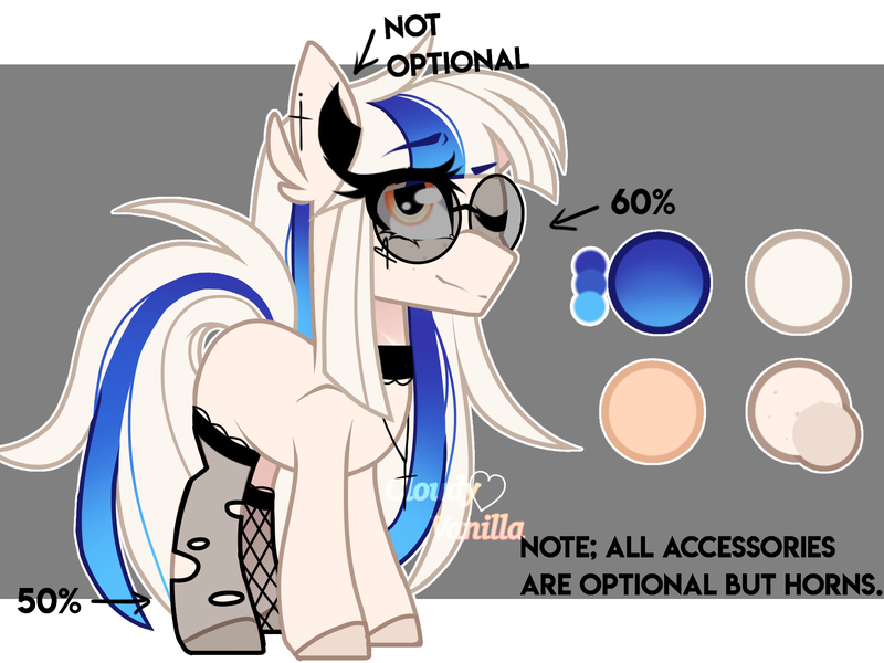 Size: 2000x1500 | Tagged: safe, artist:cloudy vanilla, derpibooru import, oc, oc:ayuko, demon, pony, halfdemon, reference sheet