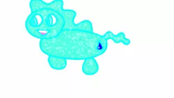 Size: 1280x720 | Tagged: 1000 hours in ms paint, barely pony related, blue, blue eyes, bubble, bubbly eyes, cutie mark, derpibooru import, donut steel, drop, droplet, oc, oc:droplette, old art, open mouth, poorly cropped, poorly drawn pony, safe, simple background, unnamed oc, white background, why