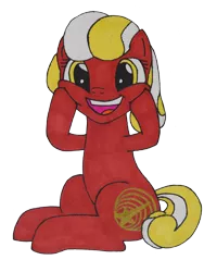 Size: 3456x4608 | Tagged: safe, artist:awgear, derpibooru import, oc, oc:red glare, unofficial characters only, earth pony, pony, 2020 community collab, derpibooru community collaboration, cutie mark, female, red coat, simple background, solo, transparent background, yellow eyes