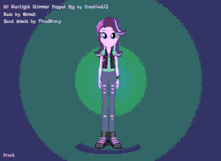Size: 1526x1111 | Tagged: dead source, safe, artist:creativeli3, derpibooru import, starlight glimmer, equestria girls, spoiler:eqg specials, adobe animate, animated, female, gif, puppet rig, rotating, solo, turnaround, you spin me right round