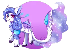 Size: 2000x1400 | Tagged: safe, artist:jagga-chan, derpibooru import, oc, oc:frost fall, unofficial characters only, original species, pony, chest fluff, female, northling, simple background, solo, transparent background, unshorn fetlocks