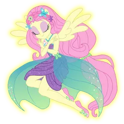 Size: 1200x1200 | Tagged: safe, artist:sapphiregamgee, derpibooru import, fluttershy, cheer you on, equestria girls, equestria girls series, forgotten friendship, spoiler:eqg series (season 2), bare shoulders, clothes, cute, eyes closed, flower, flower in hair, halterneck, image, png, ponied up, purple dress, simple background, sleeveless, solo, super ponied up, transparent background, wings, yellow glow