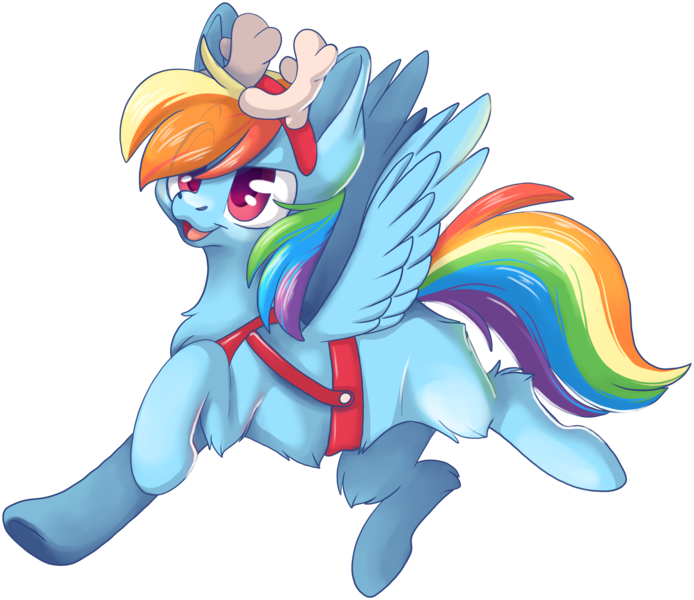 Size: 2973x2569 | Tagged: safe, artist:cutepencilcase, derpibooru import, rainbow dash, deer, pegasus, pony, reindeer, animal costume, antlers, belly fluff, chest fluff, christmas, clothes, costume, cute, dashabetes, eye clipping through hair, female, high res, holiday, leg fluff, mare, missing cutie mark, open mouth, reindeer costume, reindeer dash, simple background, solo, transparent background