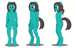 Size: 1350x877 | Tagged: suggestive, artist:flash equestria photography, derpibooru import, oc, oc:artist, anthro, earth pony, unguligrade anthro, featureless crotch, male, nudity, simple background, solo, solo male, stallion, white background
