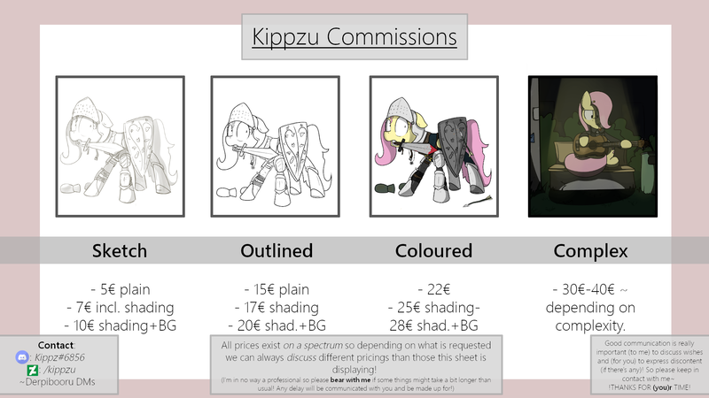 Size: 1920x1080 | Tagged: safe, artist:kippzu, derpibooru import, fluttershy, pony, advertisement, commission info, commissions sheet