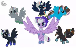 Size: 900x567 | Tagged: safe, derpibooru import, ponified, alicorn, pony, base used, blank flank, british, brothers and sister, deviantart watermark, family, father and child, female, hat, hooves, jewelry, logo, male, mare, monarch, mother and child, multicolored hair, obtrusive watermark, prince andrew, prince charles, prince edward, prince philip, princess anne, queen elizabeth ii, rainbow power, rainbow power-ified, royal, royalty, simple background, smiling, stallion, watermark, wide eyes, wife and husband, wrinkles