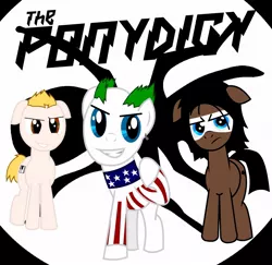 Size: 1000x970 | Tagged: safe, artist:koscielny, derpibooru import, ponified, pony, album, album cover, parody, ponified album cover, the prodigy