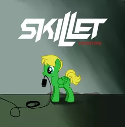 Size: 890x900 | Tagged: safe, artist:koscielny, derpibooru import, ponified, pony, album, album cover, cord, parody, ponified album cover, skillet