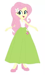 Size: 358x591 | Tagged: safe, artist:starman1999, derpibooru import, fluttershy, human, equestria girls, base used, clothes, humanized, long skirt, skirt, solo