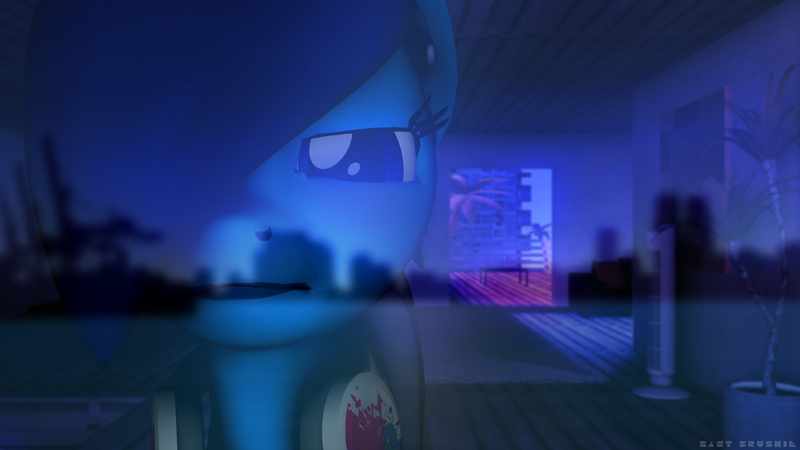 Size: 3840x2160 | Tagged: safe, artist:bastbrushie, derpibooru import, oc, oc:brushie brusha, pony, 3d, dawn, miami, source filmmaker