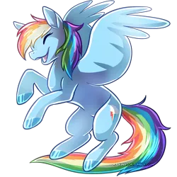 Size: 3600x3600 | Tagged: safe, artist:draikinator, derpibooru import, rainbow dash, pegasus, pony, colored hooves, cute, dashabetes, eyes closed, female, high res, mare, open mouth, simple background, solo, transparent background