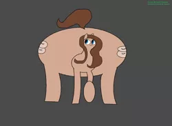 Size: 3148x2304 | Tagged: safe, artist:coltfan97, derpibooru import, oc, oc:bagel, pony, 1000 hours in ms paint, butt, circle tool, huge butt, impossibly large butt, impossibly large plot, large butt, plot
