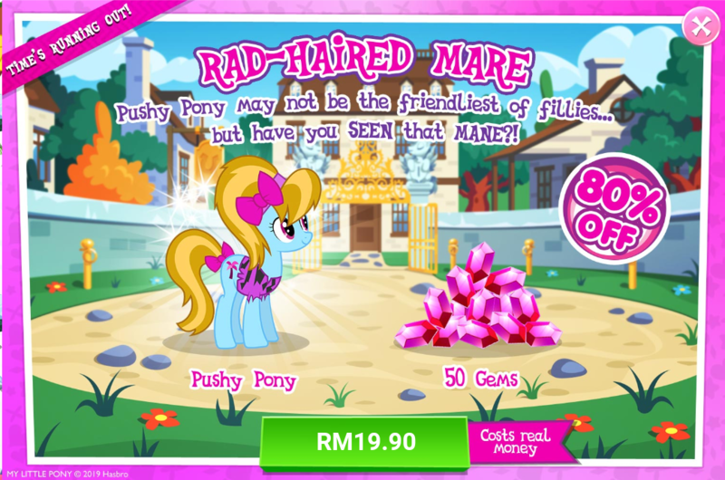 Size: 1041x690 | Tagged: safe, derpibooru import, turf, earth pony, pony, advertisement, costs real money, gameloft, gem, sale