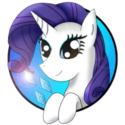 Size: 1134x1134 | Tagged: safe, artist:kacpi, derpibooru import, rarity, pony, avatar, cutie mark, solo