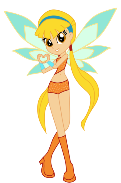 Size: 727x1100 | Tagged: safe, artist:lhenao, artist:princesssnowofc, derpibooru import, fairy, human, equestria girls, barely eqg related, base used, boots, clothes, crossover, equestria girls style, equestria girls-ified, fairy wings, magic winx, rainbow s.r.l, shoes, stella (winx club), wings, winx club