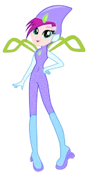 Size: 644x1242 | Tagged: safe, artist:lhenao, artist:princesssnowofc, derpibooru import, fairy, human, equestria girls, barely eqg related, base used, bodysuit, boots, clothes, crossover, equestria girls style, equestria girls-ified, fairy wings, magic winx, rainbow s.r.l, shoes, tecna, wings, winx club