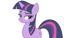 Size: 5000x3000 | Tagged: safe, artist:dharthez, derpibooru import, twilight sparkle, pony, unicorn, female, mare, simple background, smug, smuglight sparkle, solo, transparent background, unicorn twilight, vector