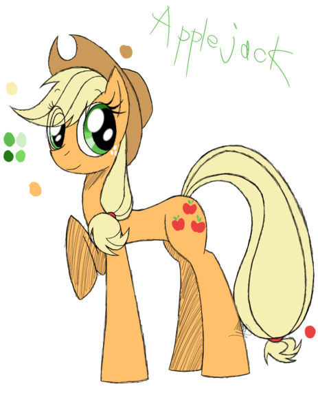 Size: 888x1150 | Tagged: safe, artist:didun850, derpibooru import, applejack, earth pony, pony, eye clipping through hair, female, freckles, hat, mare, simple background, smiling, solo, transparent background