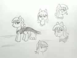Size: 3148x2372 | Tagged: safe, artist:lunie/elonrie, derpibooru import, oc, oc:elonoire, unofficial characters only, pony, expressions, solo, tongue out, traditional art